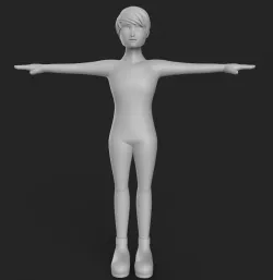 3D Man Base Model Mesh 3D model
