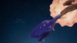 3D Model Whale Cartoon Low-poly  3D model