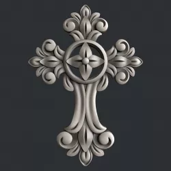3d STL models for CNC cross 3D model
