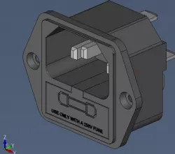 AC Power Socket With Fuse