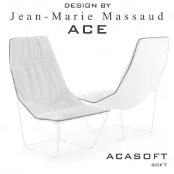 Ace armchair 1 Low-poly  3D model