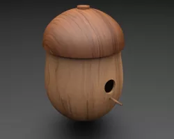 Acorn Birdhouse 3D model