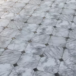 Aged marble tiles PBR Material Texture