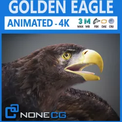 Animated Golden Eagle 3D model