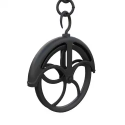Antique Well Pulley 3D model