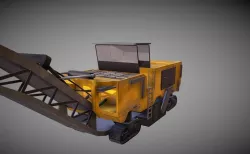 asphalt milling 3D model