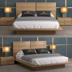 Bed Decimus Queen 3D model