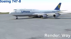 Boeing 747-8 3D model