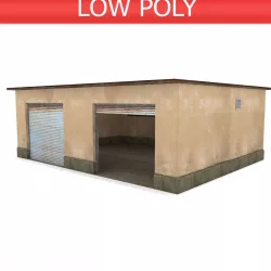 Car Garage - Low Poly Low-poly  3D model