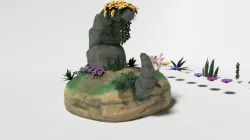 Cartoon Plants 02 Low-poly  3D model