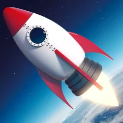 Cartoon Rocket Ship V2 Low-poly  3D model