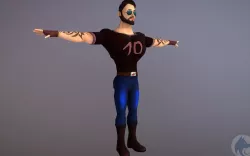 Character Model Jony Low-poly  3D model