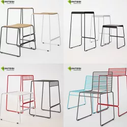 Cintesi Wire Furniture Collection 3D model