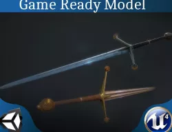 Claymore Low-poly  3D model