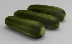Cucumber - PBR  Game-Ready Low-poly  3D model
