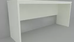 Custom Desk computer station 3D model