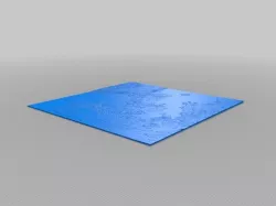 Denmark 3D topographic map (TEST)