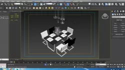 Dining Table - 03 3D model
