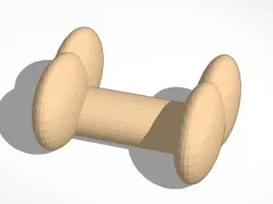 Dog bone for models