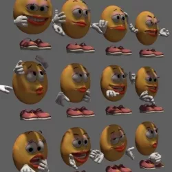 Emoti girl 3D model