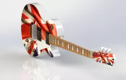 England skin guitar