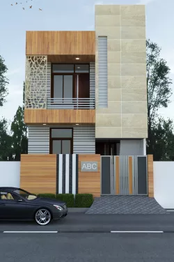 Exterior Elevation House 3D model