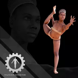 Female Scan - Tiana 001 Low-poly  3D model