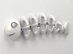 Fish Bone Wall Hanger - Modular Version