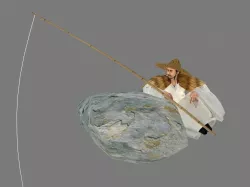 fishing 3D model