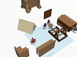FlatMinis: Roman Siege Equipment