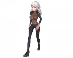 Free Low poly Cartoon Female Animated - Game Ready Free low-poly  3D model