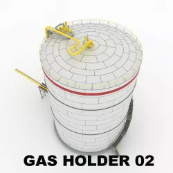 Gas holder 02 3D model
