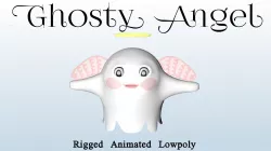 Ghosty Angel Low-poly  3D model