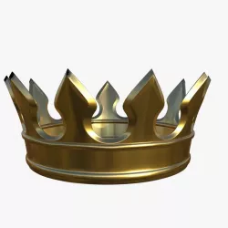 gold crown 3D model