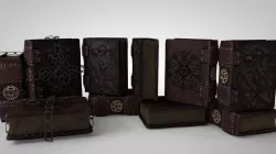 Grimoire A book of magic Low-poly  3D model