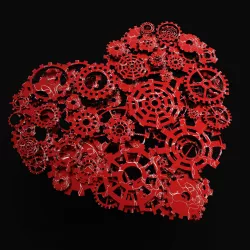  Heart Gears 3D model