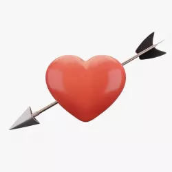 Heart with Arrow 3D model
