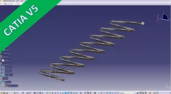 Helix - Spring with an angle Catia v5 / Siemens NX 10 / Inventor 2017 / SolidWorks 2016