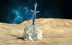 Holy sword Low-poly  3D model