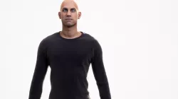 Human Man Scan - 169M Low-poly  3D model