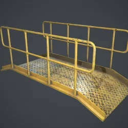 Industrial Platform PBR  Low-poly  3D model