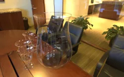 Jug with glass