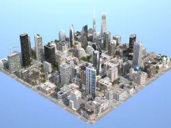 KC Metropolis Low-poly  3D model