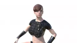 Knight Woman Low-poly  3D model