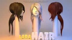 Lara Hair 3D model