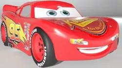 Lightning Mcqueen Cars 3 Character Low-poly  3D model
