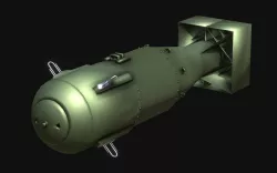 Little Boy Atomic Bomb  Low-poly  3D model