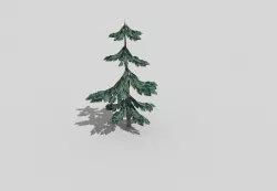 low poly pine tree 2 Low-poly  3D model