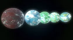 Low poly sci fi exo planets assets Low-poly  3D model