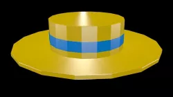 Low poly straw hat Low-poly  3D model